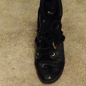 Michael Kors ankle boots wedge heels